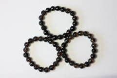 Smoky Quartz Ball Bracelet 10 mm