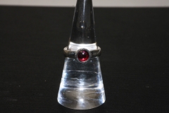 Granat Ring Cab. 6mm 925erSilber