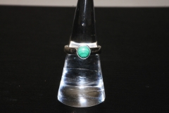 Malachite ring ca. 6mm Sterling-silver