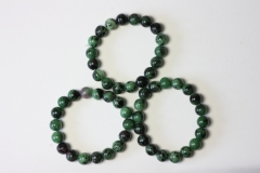 Ruby Zoisite Ball Bracelet 10 mm