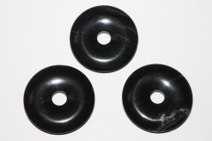 10erSet schwarzer Jaspis 40mm Donuts