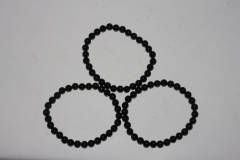 Schorl (Black Tourmaline) bead bracelet 6 mm