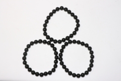 Schorl (Black Tourmaline) bead Bracelet 8 mm