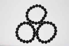 Black Tourmalin bead Bracelet 10 mm