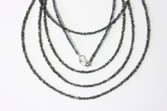 Diamant Kugelkette roh 13-14ct. ca. 2,3mm/45cm