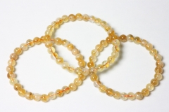 Citrin Kugelarmband 6 mm