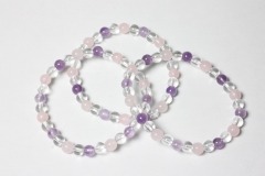Multicolor Quarz Kugelarmband 6 mm