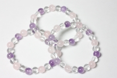 Multicolor Quarz Kugelarmband 8 mm