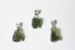 Moldavite pendant Sterling Silver 2,2-2,3gr. p.pc.
