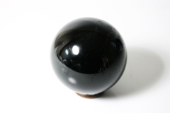 Single piece black tourmaline sphere India 2.51 kg approx. 11 cm
