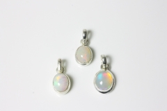 Opal Anhänger Cab. ca.12x10mm 925erSilber