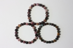 Tourmaline multi-color Ball Bracelet 8 mm