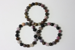 Tourmaline multi-color Ball Bracelet 10 mm