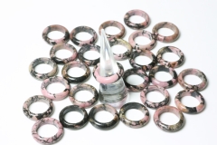 10erSet Rhodonit Ringe ca.5-5,5mm