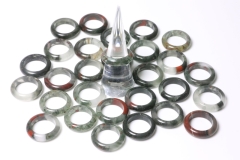 10erSet Heliotrop Ringe ca.5-5,5mm