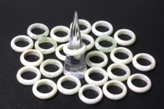 10erSet China-Jade Ringe ca.5-5,5mm