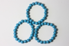 Turquoise rec. Ball Bracelet 10 mm