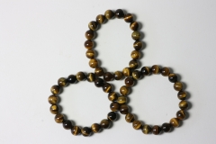 Tiger Eye gold Ball Bracelet 10 mm