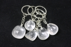 Set of 10 keychains crystal