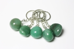 Set of 10 keychains aventurine