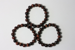 Tiger Eye red Ball Bracelet 10 mm