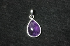 Amethyst Anhänger Tropfen ca.15x25mm 925erSilber