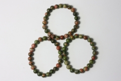 Unakite Ball Bracelet 8 mm