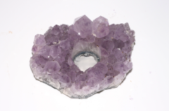 Amethyst-Teelichthalter Bras.