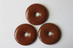 3erSet Goldfluß synth. 40mm Donuts