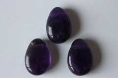 5erSet Amethyst, dunkel Trommelst. geb.