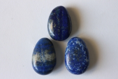 Set of 5 lapis tumbled stones drilled