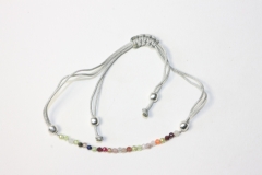 Multi-mix pullstring bracelet fac. approx. 2mm/6+21cm