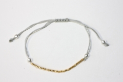 Hematin goldf. Pullstring-Armband fac. ca.2mm/6+21cm