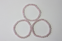 Rose quartz ball bracelet fac. 6mm