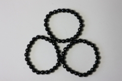 black Tourmaline bead bracelet 8mm fac.