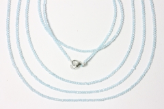 Blue topaz ball chain fac. approx. 2mm/45cm