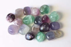 0.5kg rainbow fluorite tumbled stones, China