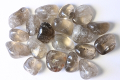 0.5kg smoky quartz tumbled stones, Brazil