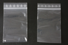 100pcs. Plastic bags with snap closure, 80x120mm