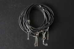 10pcs. Rubber strap with carabiner approx. 45cm