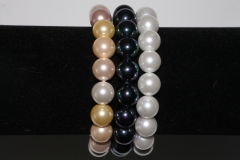 Mother of pearl bead bracelet 10mm/19cm