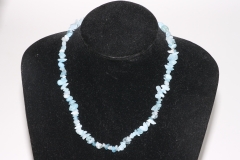 Aquamarine splitter necklace 50cm